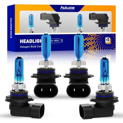 Image of Compatible with Toyota RAV4 2013 2014 2015 Halogen Headlight Bulb Combo - 185% Brighter 5000K White High /Low Beam, Plug and Play, 4-Pack