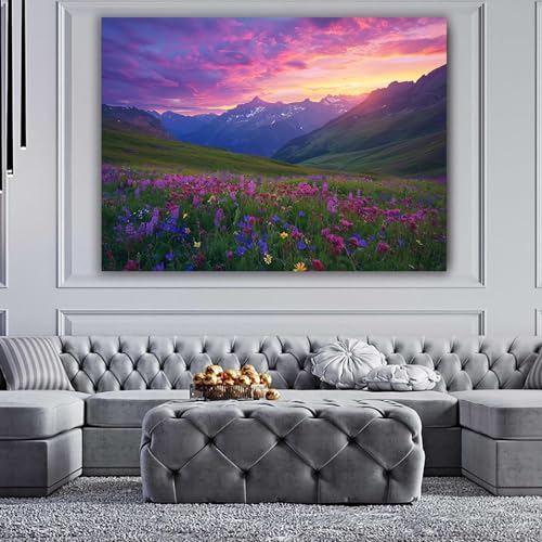 Décoration murale moderne grand format impression sur toile paysage tableau 80x120cm