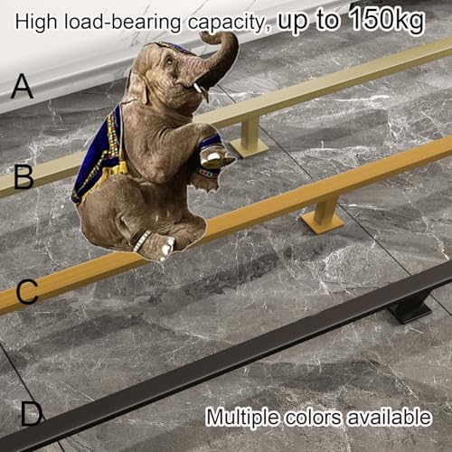 Support de rail en acier inoxydable 130 cm avec connecteur et embouts