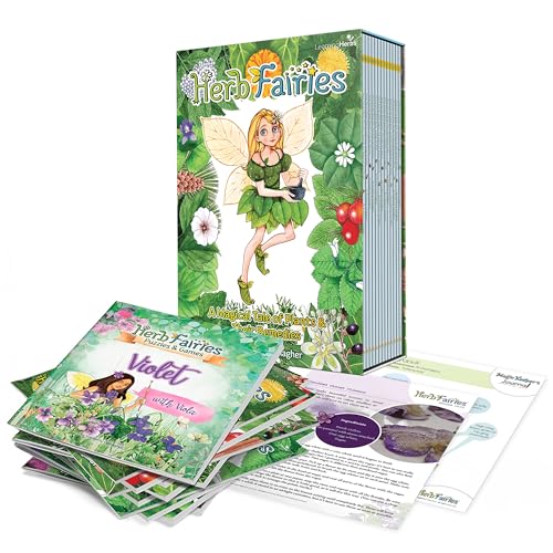 Herb Fairies: 13 Plant Books Set & Digital Learning System - Explore Plants & Healing Herbs Through Engaging & Educational Stories - Includes Audiobooks, Printables, Recipes, Crafts, Puzzles & Games