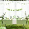 This is My Swamp Banner | Green Glitter Birthday Party Decorations | Funny Housewarming Party Decor
