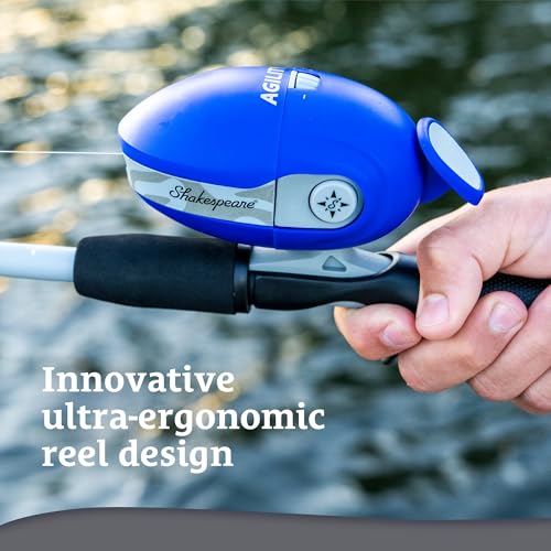 Shakespeare Agility Carrete de Pesca Spincast, Diseño Ultra Ergonómico, Manijas con Grip Suave, Pre-cargado con Línea Stren miniatura 5