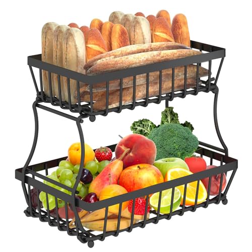 Cesta de frutas para encimera de cocina ideal para desayunos organizados 2
