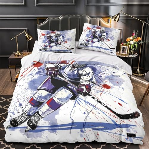 Housse de couette hockey抗褪色拉链款，解决被芯移位与过敏困扰 - 3