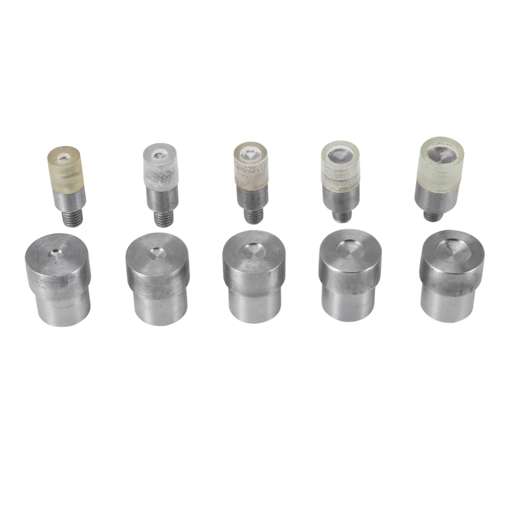 Gkhowiu 5 Sets Double Rivets Dies(5mm/6mm/8mm/10mm/12mm)