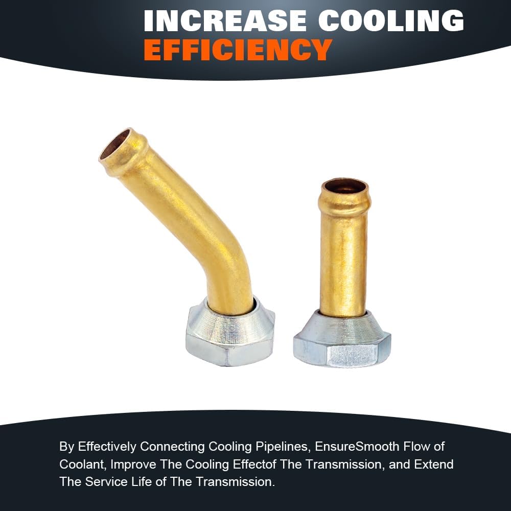 Engine Coolant Radiator Line Quick Connector for 1995-2004 Toyota Tacoma 2.4L 2.7L 3.4L V6 4WD RWD 1755 Transmission Cooler Oil Tube Connector (0013)