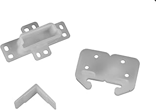 RV Designer H301 Drawer Repair Kit w/ Drawer Slide, Rear Socket and 2 Corner Slides, Cabinet Hardware