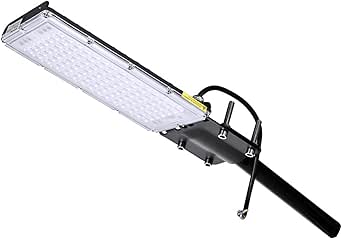 Farola 100W Para Exterior LED, 9000LM Blanco Frío 6000K Luz de la Calle, Impermeable IP67 Iluminación en Mástiles Para Seguridad Aire Libre, Jardín, Paredes y Caminos