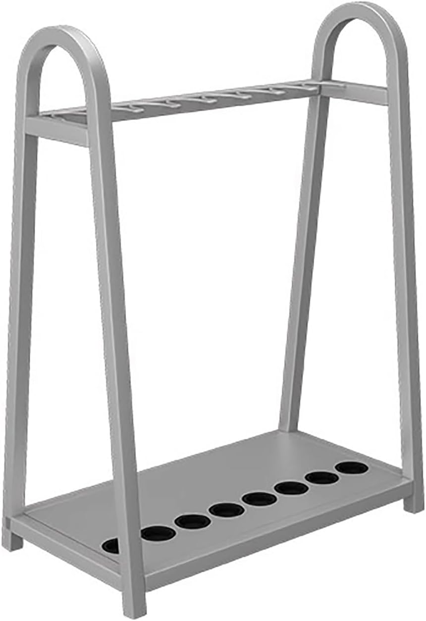 Pool Cue Holder Floor Stand, Iron Billiard Cue Racks, Storage Display Rack for Home, Club, Bar, Lounge, Billiard Room(Orange,25.5in/65cm)