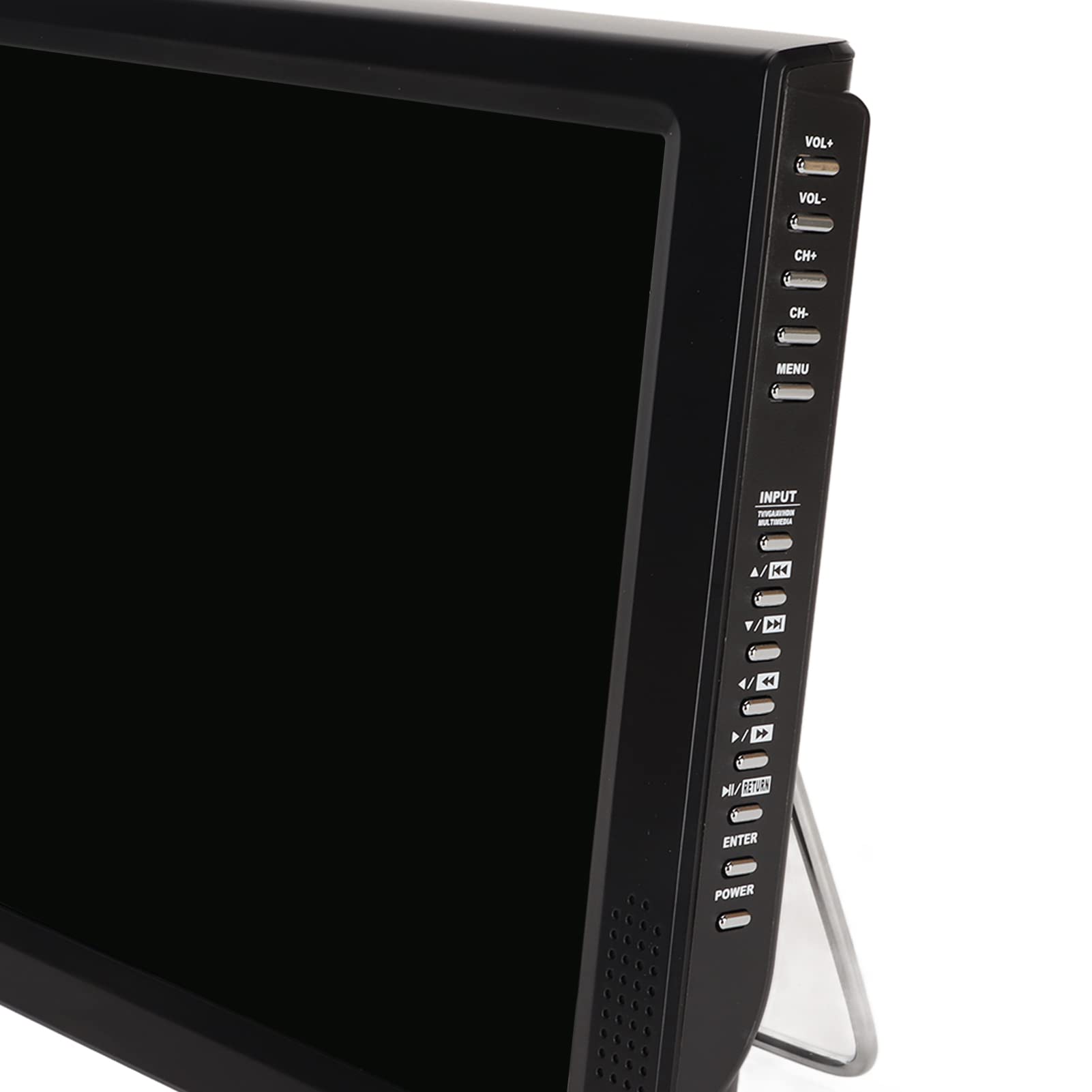 TV Portable 12 Pouces, Télévision Numérique ATSC Rechargeable 1080P TFT LED écran HDMI Lecteur Vidéo, Prise en HDMI, AV, USB, Entrée de Carte TF, pour la Maison, la