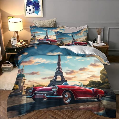 Parure de lit microfibre douce pour peau sensible lit simple