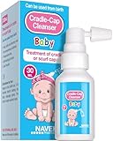 NAVEH PHARMA® Cradle Cap Cleanser For Baby & Kids | 100% Natural Cradle Cap Treatment | Spray and Wash, No Scrubbing | Better Than Shampoo Or Brush | Help With Dandruff | Olive Oil & Squalene | 30 ML