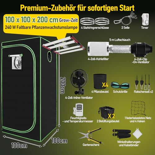 Zelsius Growzelt MyHomeGrow Grow Tent | Indoor Growbox | schwarz grün | Growroom Growschrank Darkroom Pflanzenzelt Gewächshaus Zuchtzelt (120 x 60 x 180 cm) 8 Zelsius Growzelt MyHomeGrow Grow Tent | Indoor Growbox | schwarz grün | Growroom Growschrank Darkroom Pflanzenzelt Gewächshaus Zuchtzelt (120 x 60 x 180 cm) – Bild 8