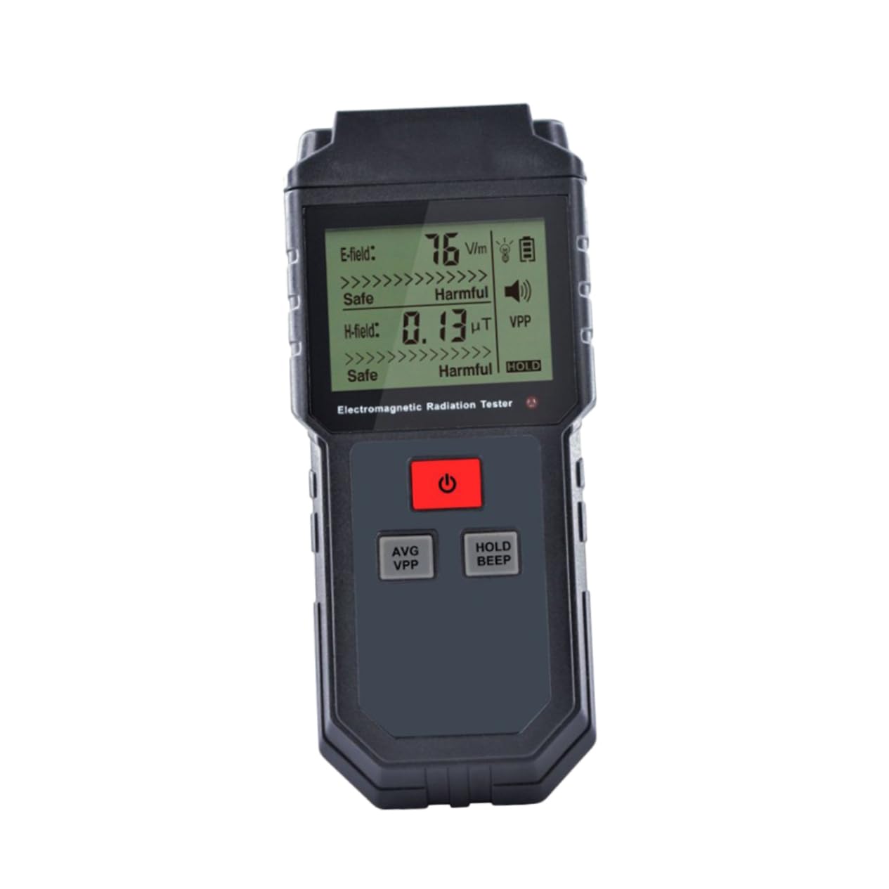 Gatuida Handheld Emf Radiation Digital LCD Electromagnetic Field Tester with Sound-Light Alarm for Home Office and Outdoor Use Measures Electrical and Magnetic Field Radiation