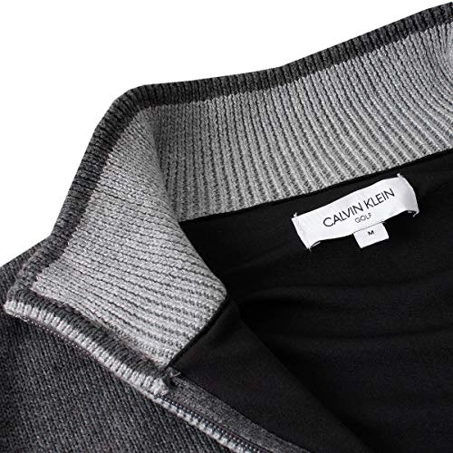 Miniatura 4 de Calvin Klein Hombre Suéter Prueba De Viento Con 1 2 Cremallera - Charcoal - L
