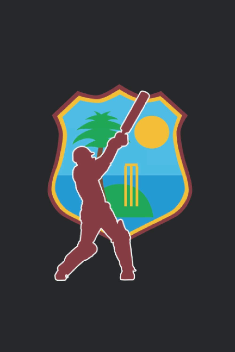 West Indies Cricket | West Indies Flag: Notebook and Journal