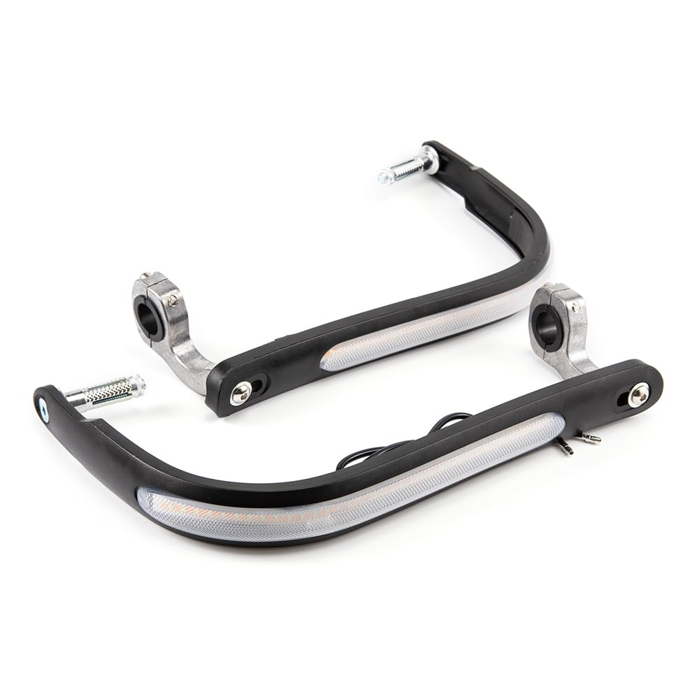 Para mani per moto con luce di segnalazione Moto Motocross Dirtbike MX ATV Para mani Para manubrio adatto per manubri da 22 mm e 28 mm