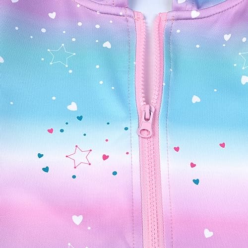 Girls Hoodie Unicorn Jacket Zip Up Sweatshirt Clothes with Pockets4
