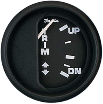 Faria 12827 Euro Trim Gauge Johnson/Evinrude/Suzuki Outboard - 2", Black