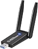 Onesite USB WiFi Adapter Dongle Wireless 1200Mbps, Dual Band 2.4GHz300Mbps 5GHz867Mbps High Gain Dual 5dBi Antennas Network WiFi USB 3.0 for Desktop Laptop with Windows 1087XP, Mac OSX
