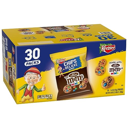 Keebler Chips Deluxe M&M Minis, 1.6 Ounce (Pack of 30)