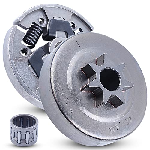 HAISHINE .325' 7 Dents Tambour d'embrayage Pignon de chaîne Kit de roulement de Cage de Jante pour Stihl MS250 MS230 MS210 025 023 021 Pièces de tronçonneuse
