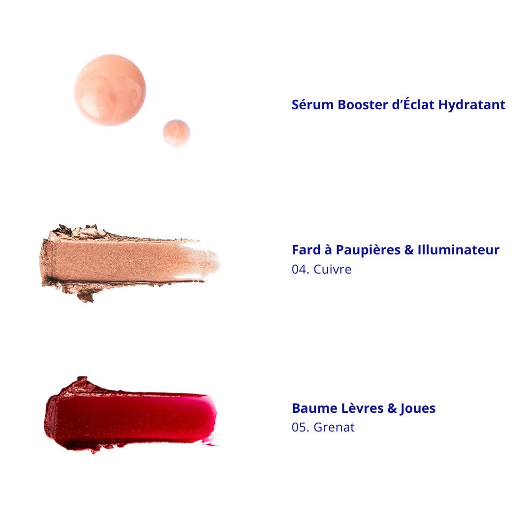 La Crique - Makeup Set - Limited Edition Soleil d'Hiver - Hybrid Makeup & Skincare Set - 3 Products Essential Makeup - All Skin Types - 99% Natural Ingredients - Vegan - Limited Edition