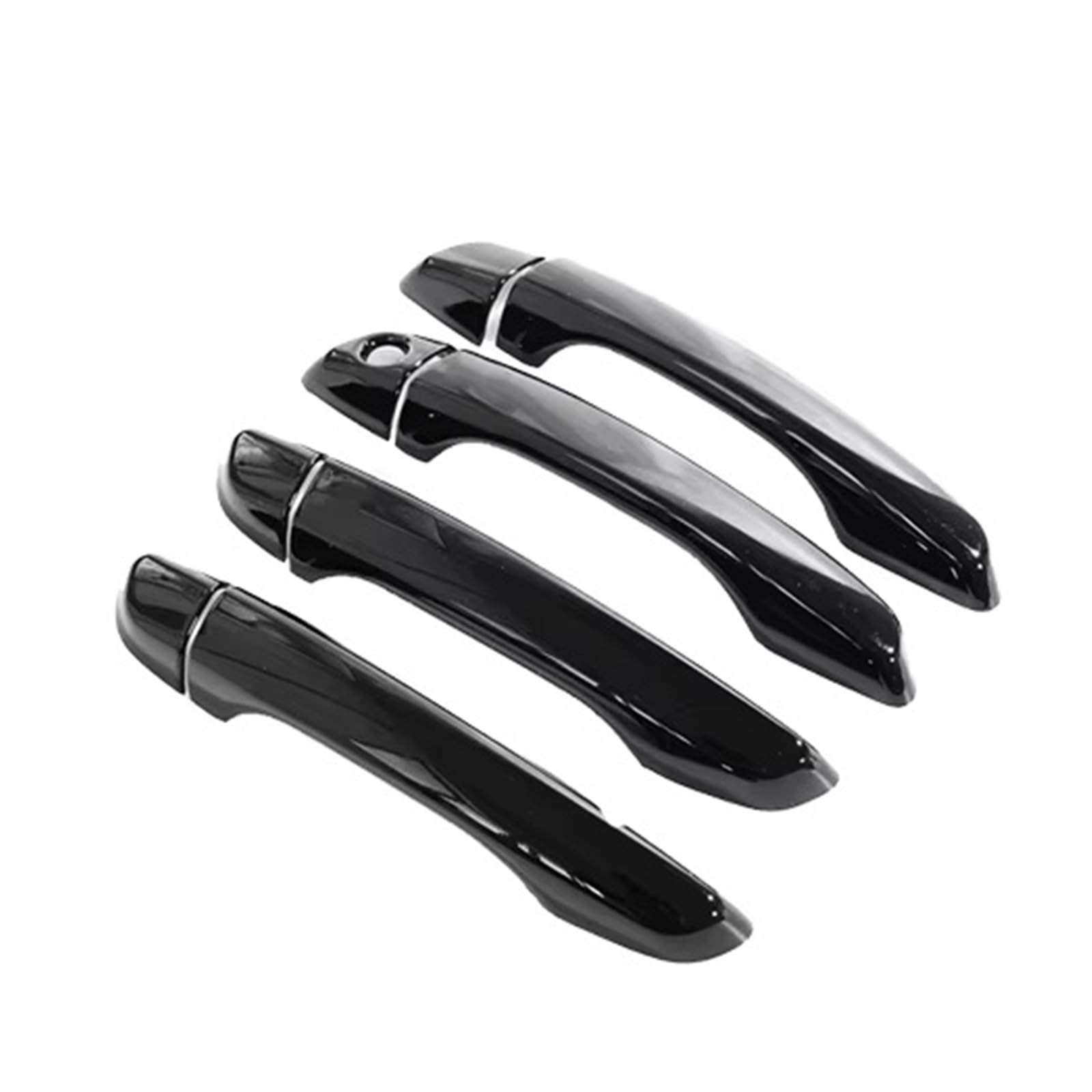 Cfdekoib Black Exterior Door Handle Cover Car Exterior Door Handle Cover Trim Compatible With Peugeot For 208 For P21 2020-2023 Side Cap Frame Plus Extra Pair Set