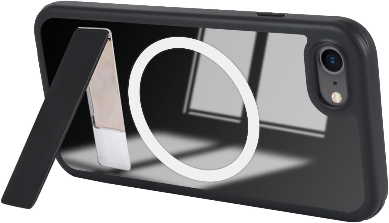 for iPhone SE 2022/2020 iPhone 8 Case with Screen Protector,Compatible with Magsafe,for iPhone 8 Phone Case with Stand,for iPhone 8 Magnetic Case with Built in Screen Protector,Black - Image 8