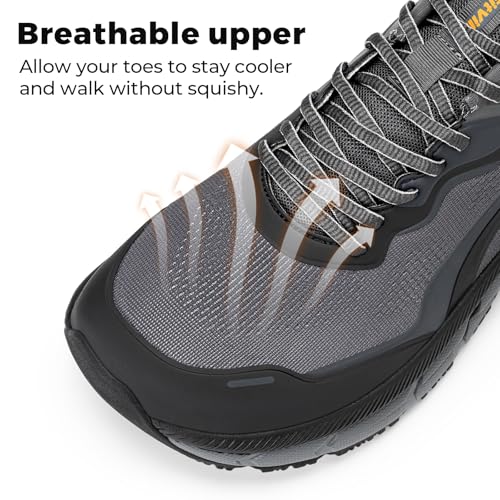 FitVille Wide Walking Shoes for Men Comfortable Lightweight Running Wide Toe Box Shoes for Men Non Slip Cushioned3