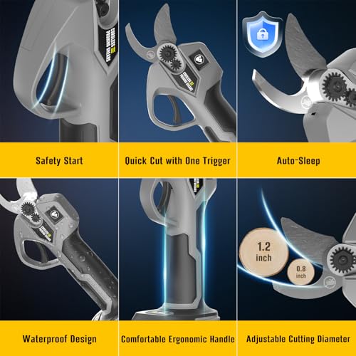 Electric Pruning Shears Cordless for DeWalt 20V Max Battery by VERVEWAVE - Used condition - Image 8