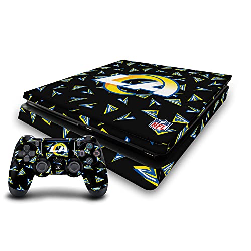Autocollant Los Angeles Rams PS4 Slim et manette par Head Case Designs
