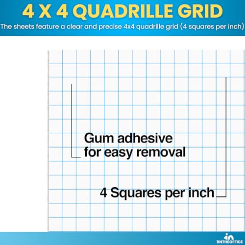 1 almofada gráfica InTheOffice, 21,6 cm x 27,9 cm, quadrilha 21,6 cm x 27,9 cm, 50 folhas/almofada,