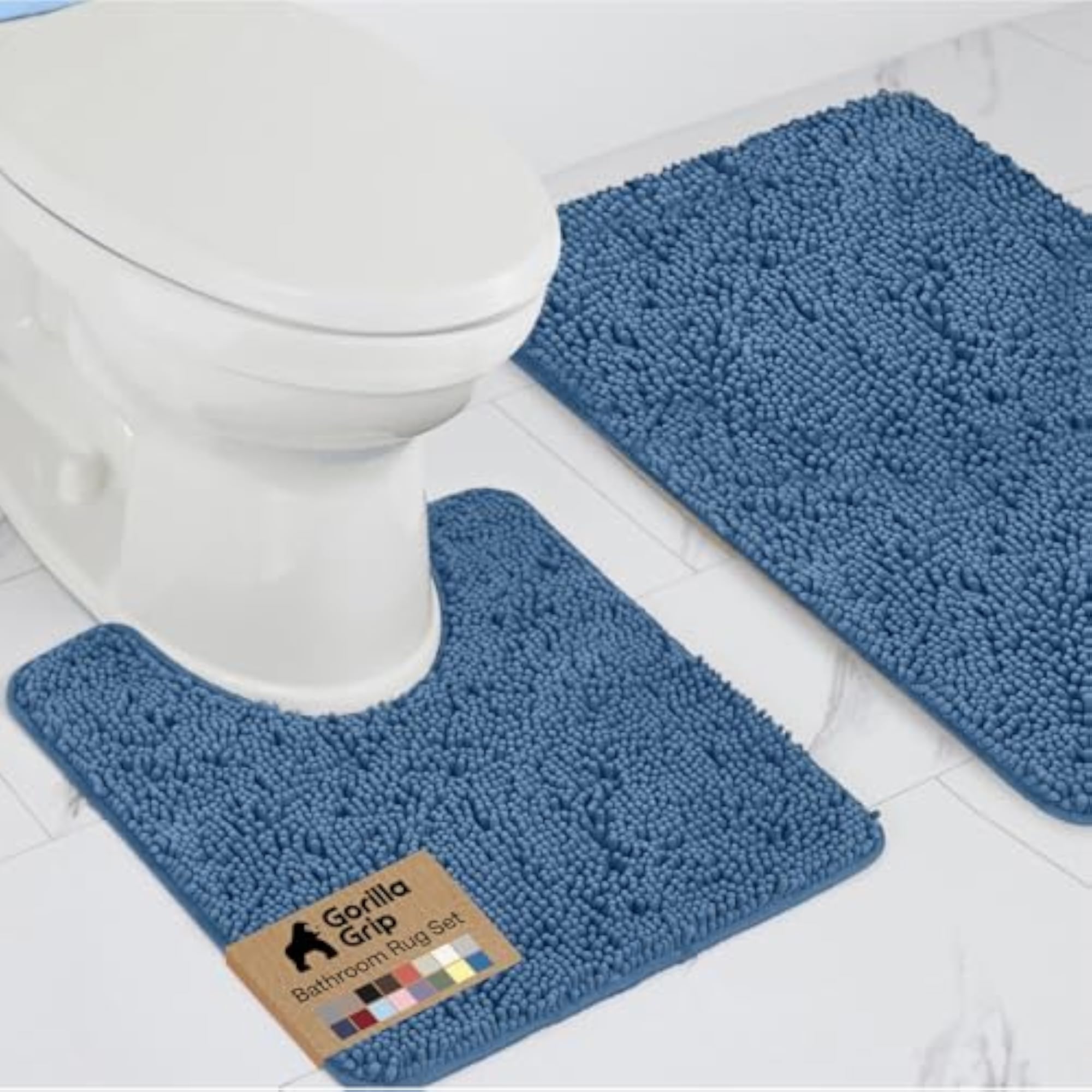 Bathroom Rug Sets, Soft Chenille 2 Piece Area Rugs