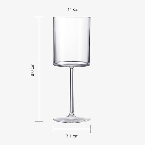 Miniatura 5 de Copas de vino cuadradas flotantes para piscina, juego de 4 unidades, vasos de acrílico Tritan inastillables, irrompibles, diseño europeo de color,