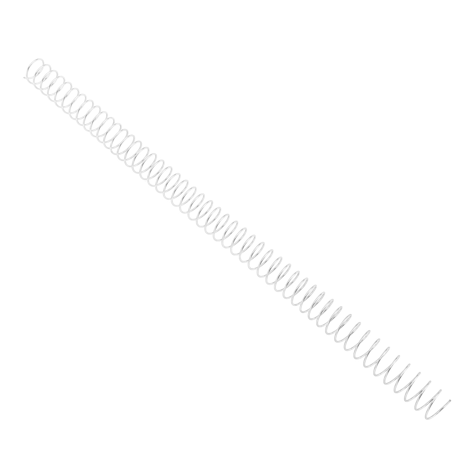 100 Bobine di Rilegatura a Spirale in Plastica 14,3 Mm 48 Denti Rapporto 4:1 Capacità di 115 Fogli con Rotazione di 360 Gradi per Carta in Formato A4 Letter (Argento)