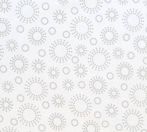 SheetWorld Baby Fitted Playard Sheet 24 x 42 inches, 100% Cotton Woven Sheet, Unisex Boy Girl, Grey Dot Circles Made in USA, Compatible with Travel Crib