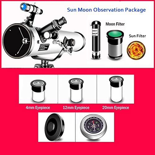 Telescopio Astronómico YXCKG con Trípode Ajustable y Oculares miniatura 4