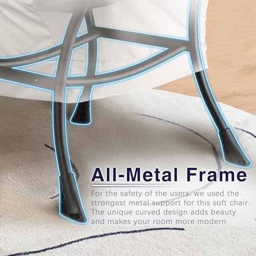 image for LEMBERI Fabric Lazy Chair for Adults,Modern Comfortable Soft Sofa Read