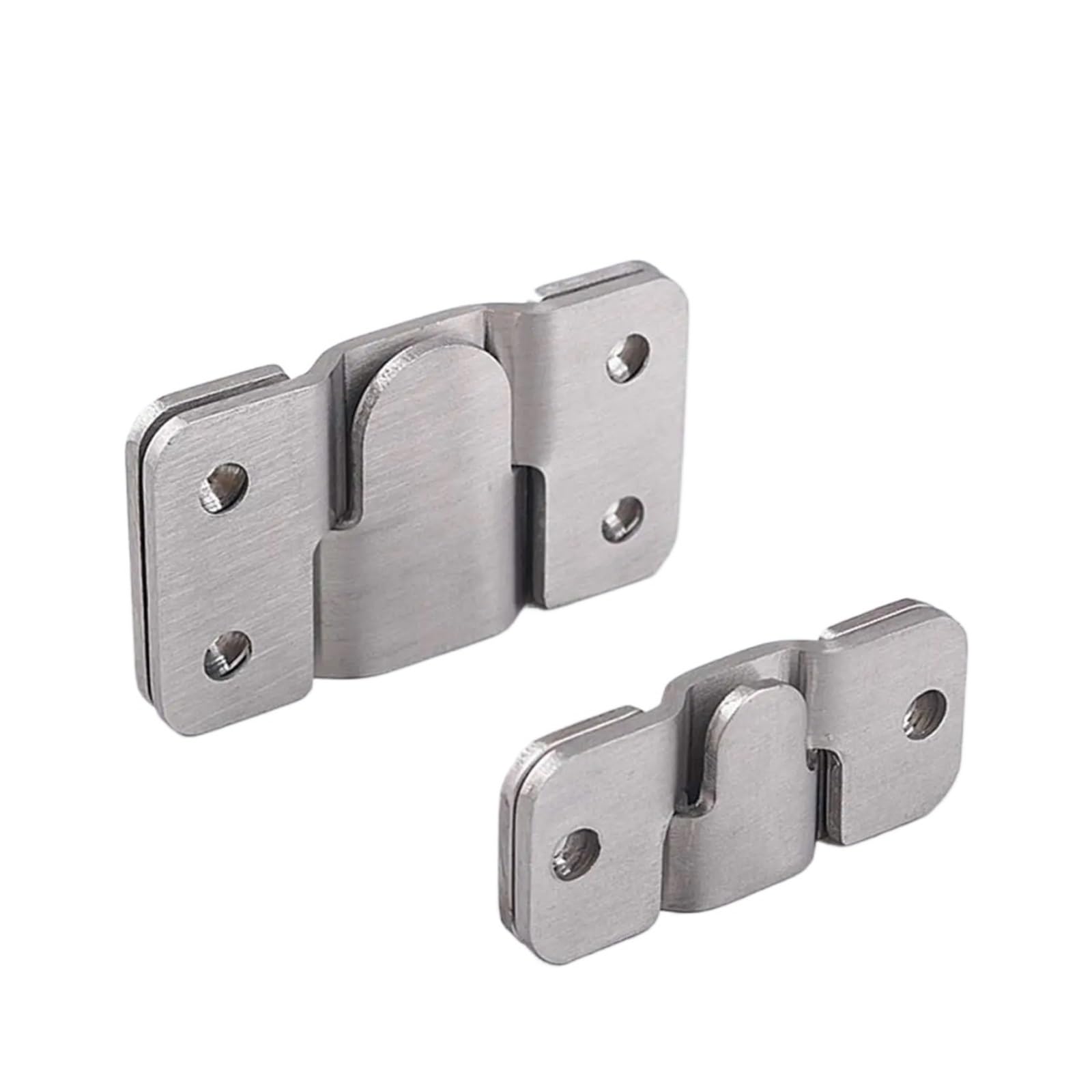Kxaoxgrc L Stainless Interlocking Flush Mount Brackets, Silver Concealed Stainless Interlocking Flush Mount Brackets 20/100/200Pcs For Frames(,200Pcs(100Set))
