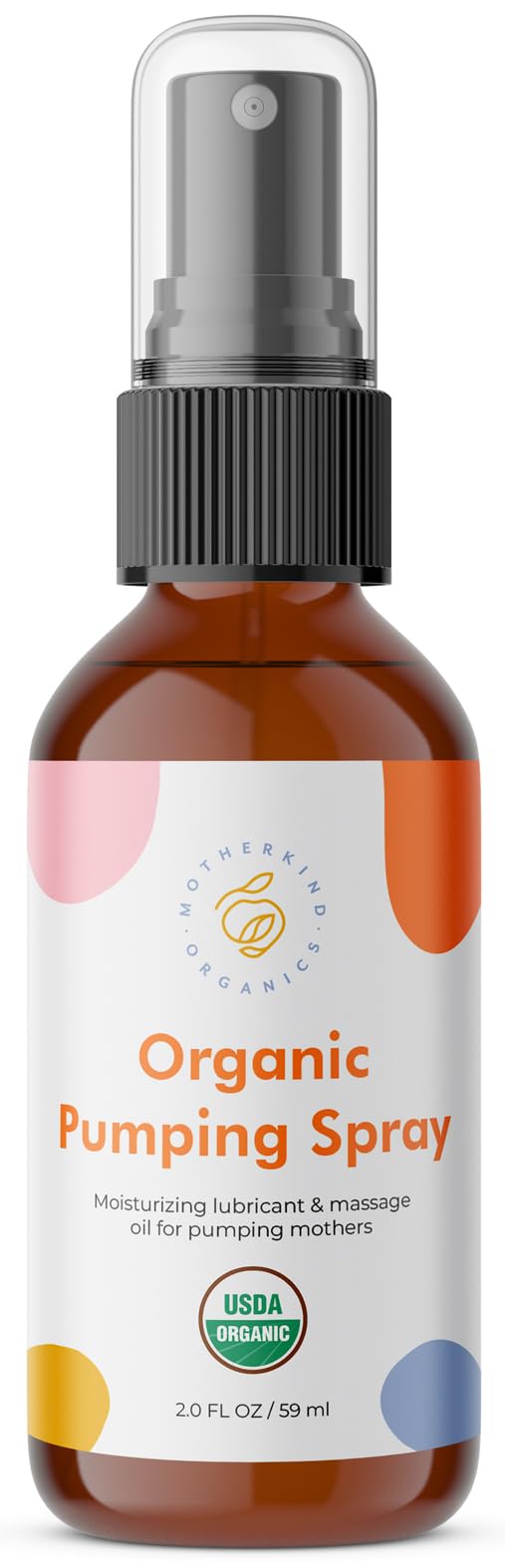 Motherkind Pumping Spray, Helps Chafing, Clogged Duct Relief, Lanolin-free Pump Spray Safe for Baby and Mama, USDA Certified Organic Breast Pump Spray, Soothing and Nourishing for Pumping Moms (2 oz)