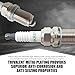 Tippwoo 4 PCS Car Engine Spark Plug, Waterproof Metal Vehicle Spark Ignition System Plug, Durable Automotive Spark Accessories, OEM Number #BKR5EIX11 5464, Compatible with Honda Mazda Lexus (Silver)