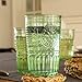 Bormioli Rocco Romantic Set Of 4 Tumbler Glasses, 11.5 Oz. Colored Crystal Glass, Pastel Green, Made In Italy.