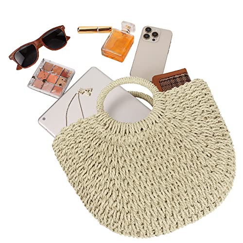 Bolso de playa grande tejido para mujer miniatura 7