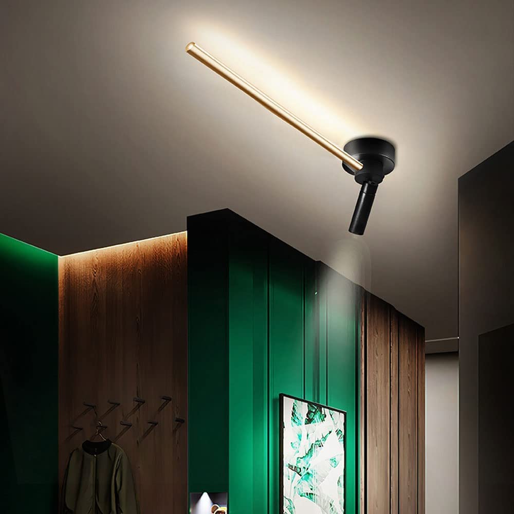 Foco De Techo Focos De Aluminio Montados En Superficie, Iluminación De Imagen De Marco, Lámpara De Espejo De Tocador De Baño Ajustable, Focos Giratorios De Pared for Pasillo De Galería(63cm)
