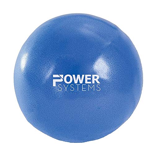 Power Systems Poz-A-Ball, Used to Improve Alignment in Yoga and Pilates, 8-Inch Diameter, Blue (83915)