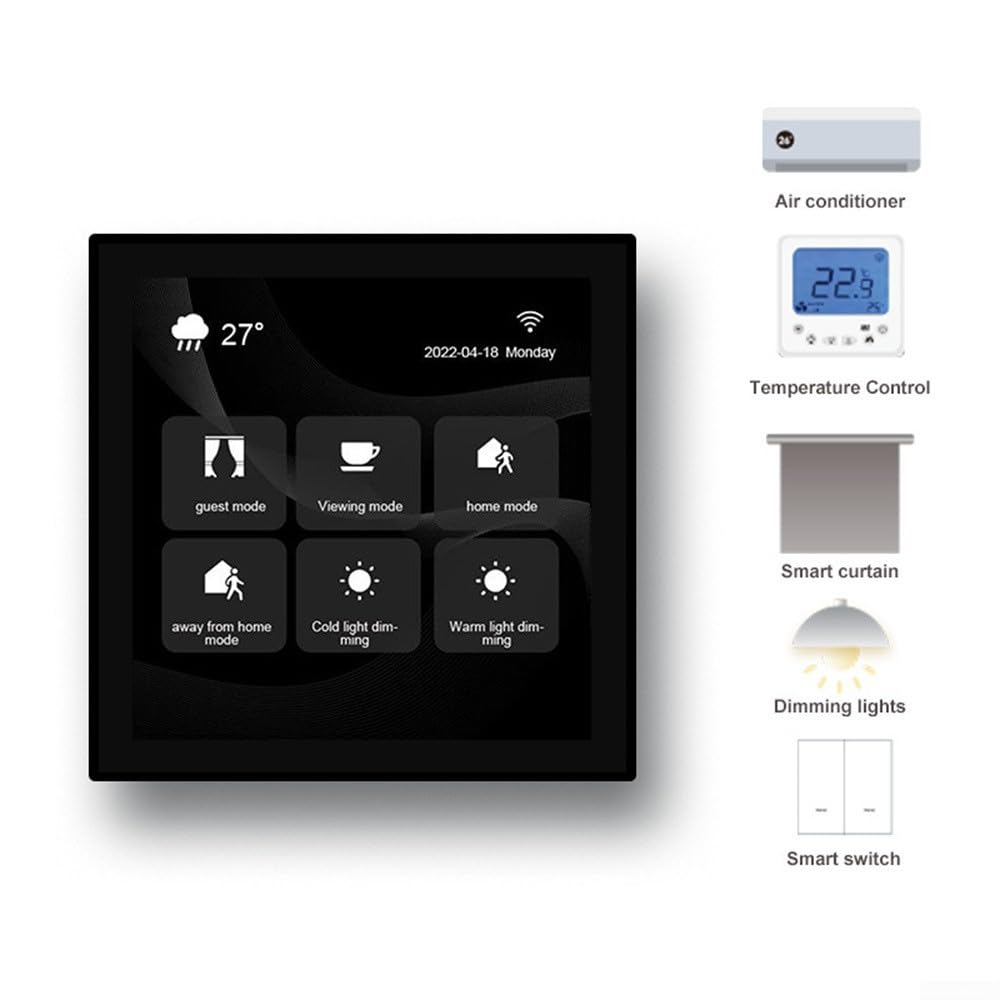 Pannello Controllo Centrale Smart Life Hasaller - Touch Screen 4", Con Hub Zigbee, Per Casa Intelligente