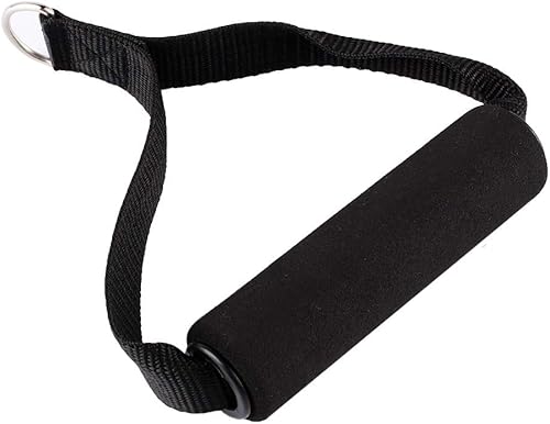 Miniatura 2 de CHICIRIS Cuerda de resistencia para gimnasio, mango de banda de resistencia de 154.3 lbs, mango de cable resistente, color negro para ejercicios de