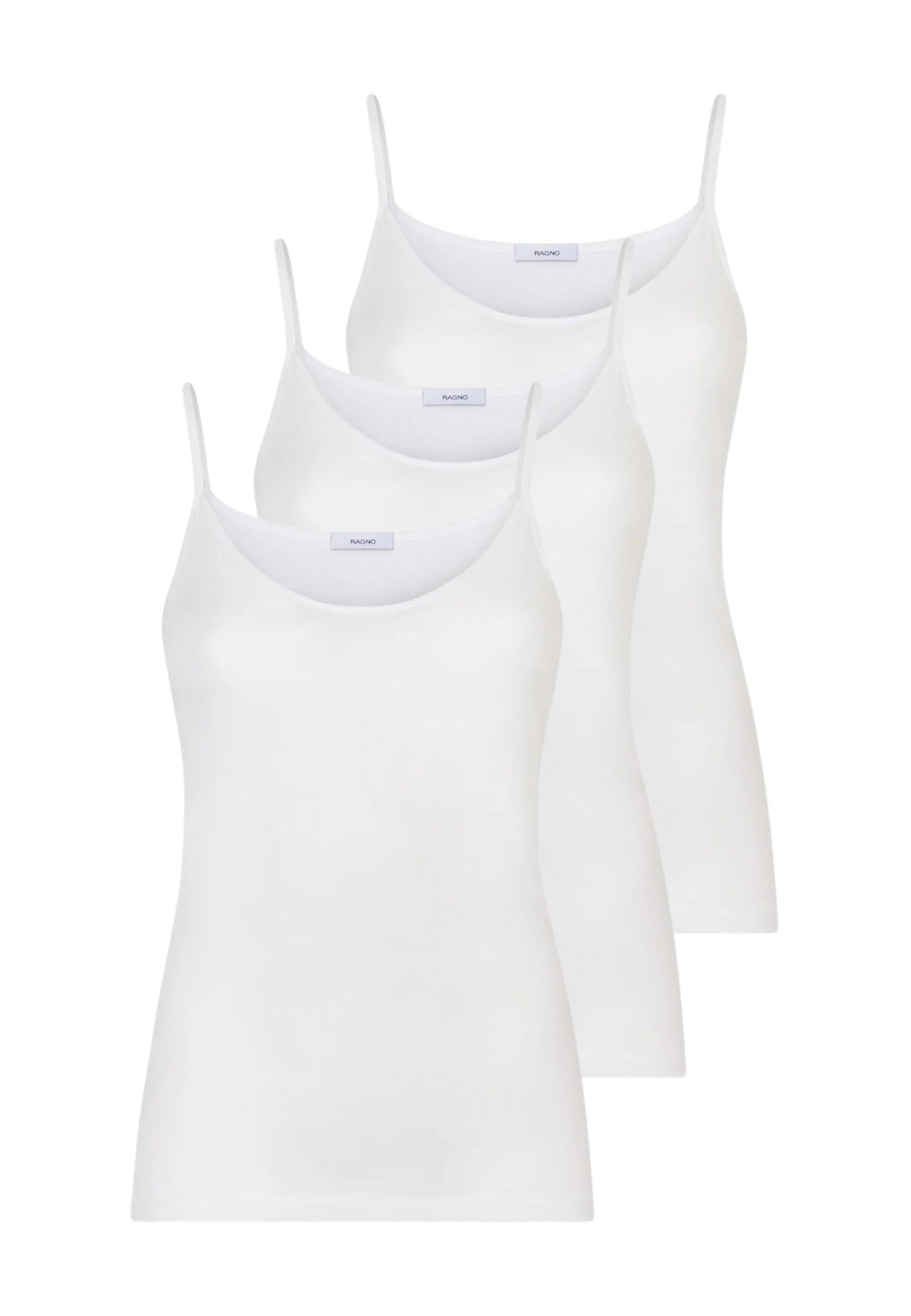 RAGNO 3 Pezzi 02819E Top Spalla Stretta 100% Filo Scozia