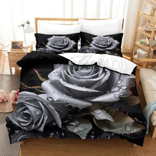 Housse de couette microfibre ultra douce zippée 140x200